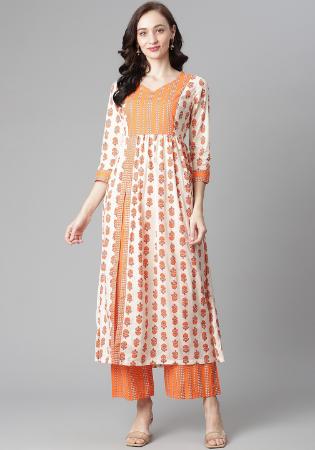 Picture of Enticing Cotton Beige Kurtis & Tunic