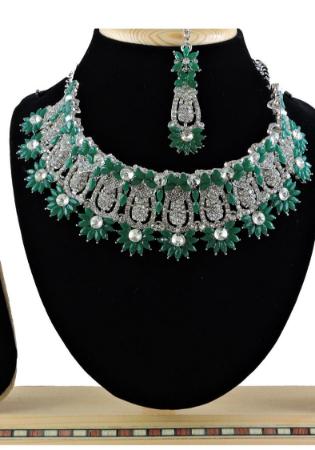 Picture of Classy Dark Sea Green Necklace Set