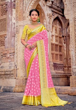 Picture of Sightly Georgette Light Coral Saree
