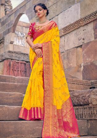 Picture of Shapely Georgette Orange Saree