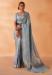Picture of Well Formed Silk Light Slate Grey Saree