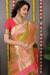 Picture of Graceful Silk Yellow Green Saree