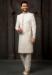 Picture of Sightly Silk Off White Sherwani