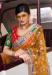 Picture of Stunning Silk Dark Khaki Saree