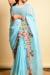Picture of Charming Georgette & Silk Sky Blue Saree