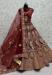 Picture of Comely Lycra Maroon Lehenga Choli