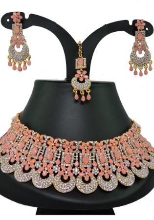 Picture of Nice Indian Red Necklace Set