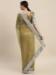 Picture of Well Formed Organza Dark Khaki Saree