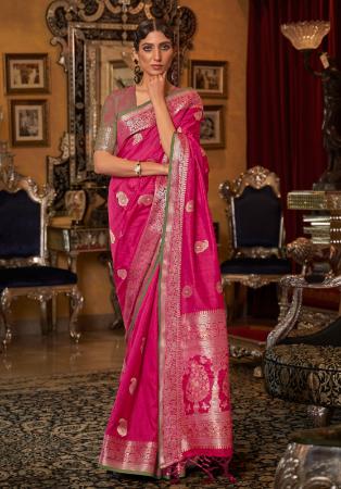 Picture of Ideal Silk Hot Pink Saree