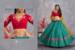 Picture of Comely Georgette Dark Green Lehenga Choli