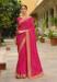 Picture of Sightly Synthetic Deep Pink Saree