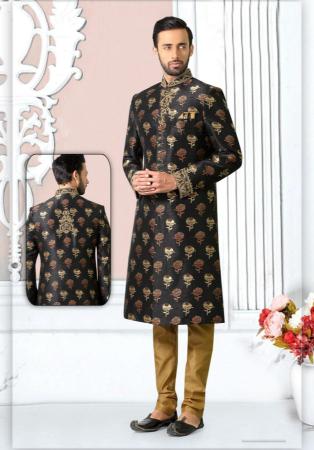 Picture of Admirable Silk Black Indo Western