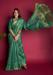 Picture of Excellent Silk & Organza Forest Green Saree