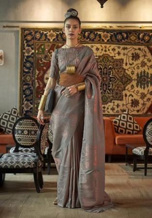 Picture of Admirable Silk Grey Saree