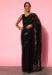 Picture of Comely Georgette Black Saree