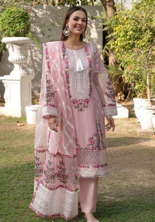 Picture of Admirable Georgette Thistle Straight Cut Salwar Kameez