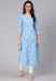 Picture of Charming Cotton Pale Turquoise Kurtis & Tunic
