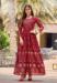 Picture of Nice Rayon Maroon Readymade Gown