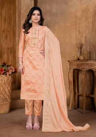 Picture of Charming Cotton Wheat Straight Cut Salwar Kameez
