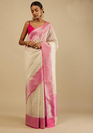 Picture of Admirable Silk Off White Saree
