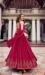 Picture of Marvelous Georgette Dark Red Party Wear Gown