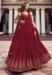 Picture of Stunning Georgette Maroon Party Wear Gown