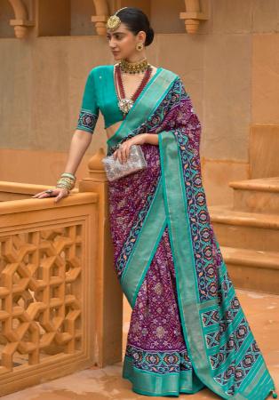 Picture of Beauteous Silk Orchid Saree