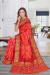 Picture of Well Formed Georgette Crimson Saree