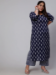 Picture of Alluring Cotton Navy Blue Readymade Salwar Kameez