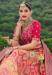Picture of Good Looking Silk Indian Red Lehenga Choli