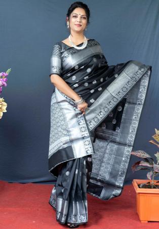 Picture of Bewitching Silk Black Saree