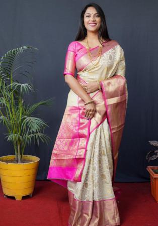 Picture of Admirable Silk Off White Saree