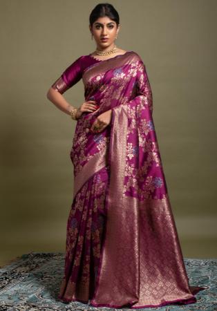 Picture of Radiant Silk Brown Saree