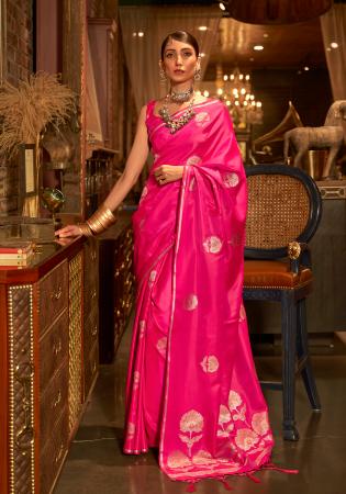 Buy Chiffon Fuchsia and Hot Pink Trendy Designer Saree Online