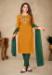 Picture of Fascinating Cotton Chocolate Straight Cut Salwar Kameez