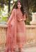 Picture of Synthetic Dark Salmon Straight Cut Salwar Kameez
