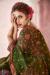 Picture of Fascinating Silk Dark Olive Green Readymade Gown