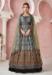 Picture of Lovely Silk Dark Grey Readymade Gown