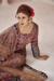 Picture of Magnificent Silk Rosy Brown Readymade Gown