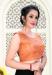 Picture of Charming Georgette Salmon Designer Blouse