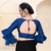 Picture of Comely Silk Midnight Blue Designer Blouse