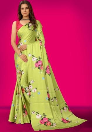 Picture of Sightly Satin Burly Wood Saree