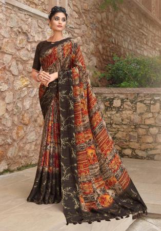Picture of Bewitching Silk Black Saree
