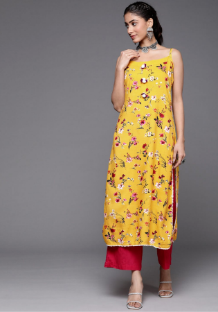 Picture of Graceful Cotton & Silk Sandy Brown Kurtis And Tunic