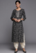 Picture of Graceful Cotton & Silk Black Kurtis And Tunic