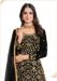 Picture of Elegant Silk Black Straight Cut Salwar Kameez
