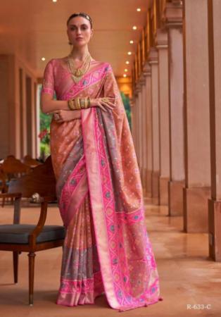 Picture of Delightful Georgette Pale Violet Red Saree