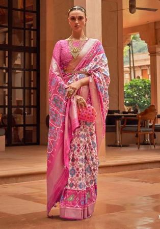 Picture of Appealing Georgette Hot Pink Saree