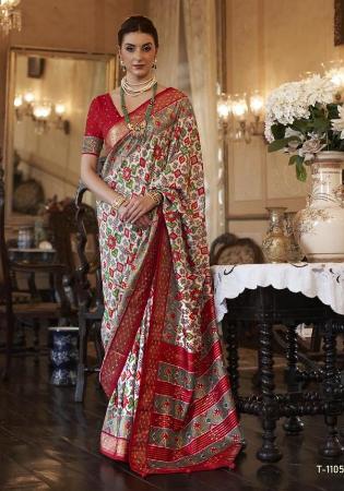 Picture of Charming Silk Rosy Brown Saree