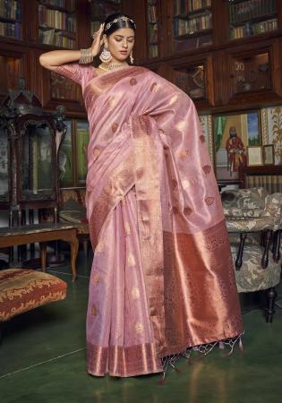 Picture of Marvelous Crepe Rosy Brown Saree